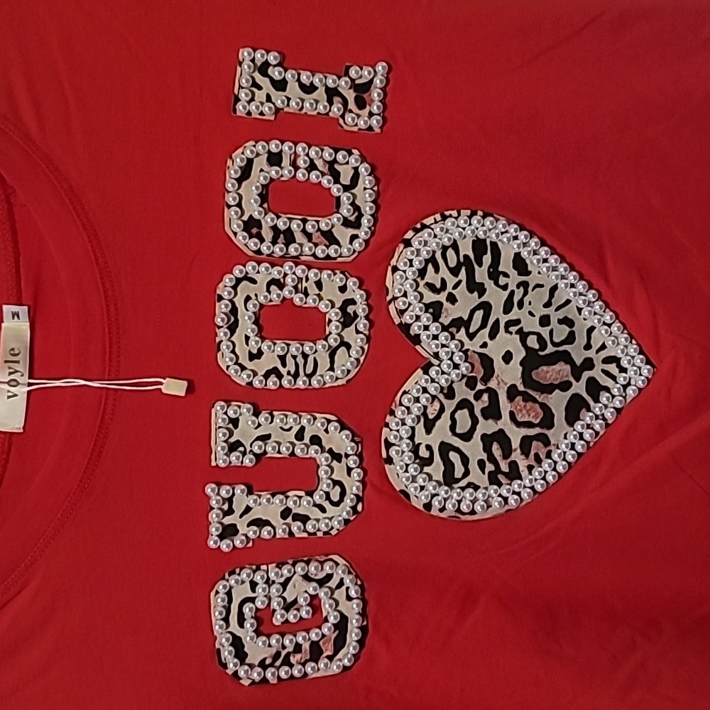 Red breaded blouse - Picture 2 of 3